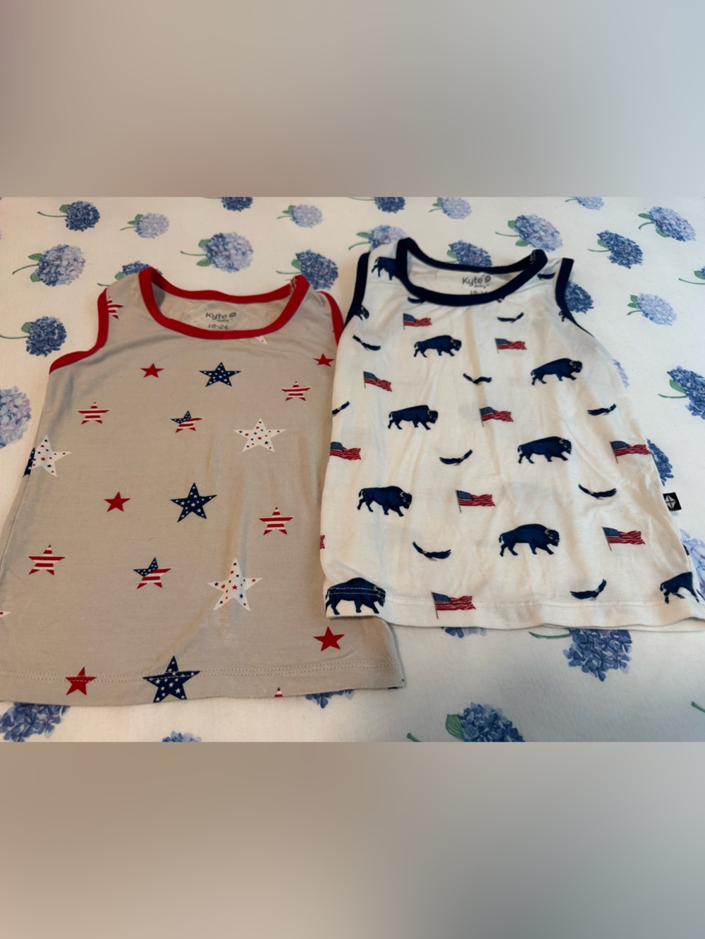 Kyte BABY Toddler Tank Tops - Red, Navy Blue, White